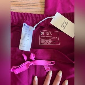 FIGS Dark Magenta Yola™ - Skinny Scrub Pants XL
